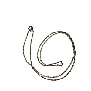 Vintage‎ Gold Tone Bar Link Chain Necklace, Minimalist Art Deco Style